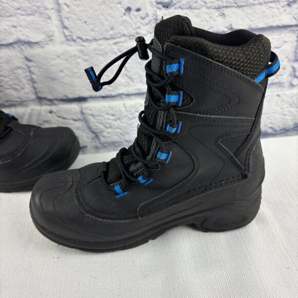 Columbia Boys Youth 4 Black Insulated Bugaboot Omni-heat Waterproof Boots - Picture 9 of 11
